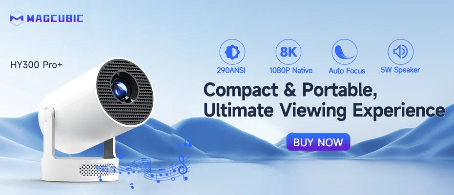 AuraBeam™ Portable Cinema Projector