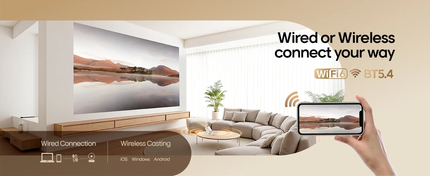 AuraBeam™ Portable Cinema Projector