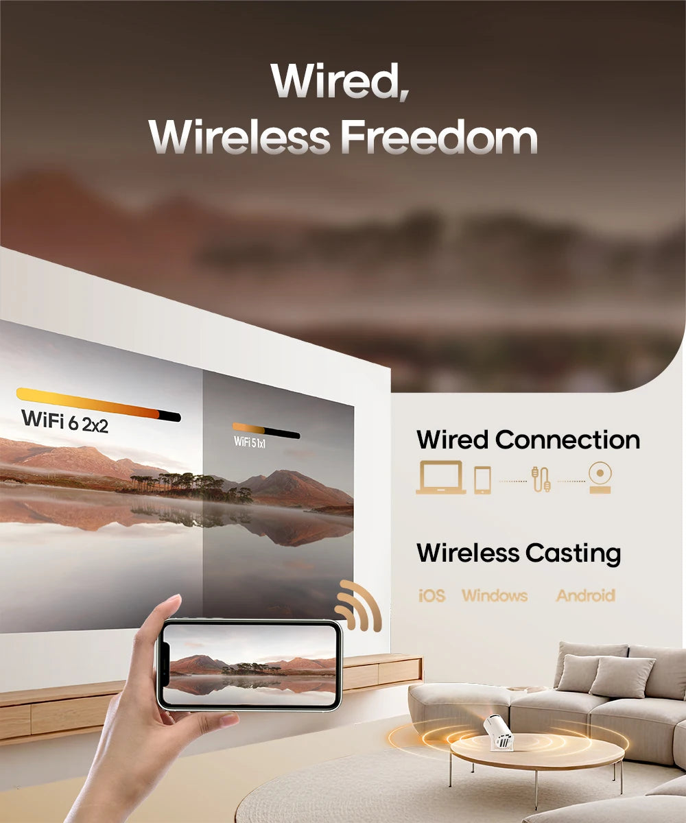 AuraBeam™ Portable Cinema Projector